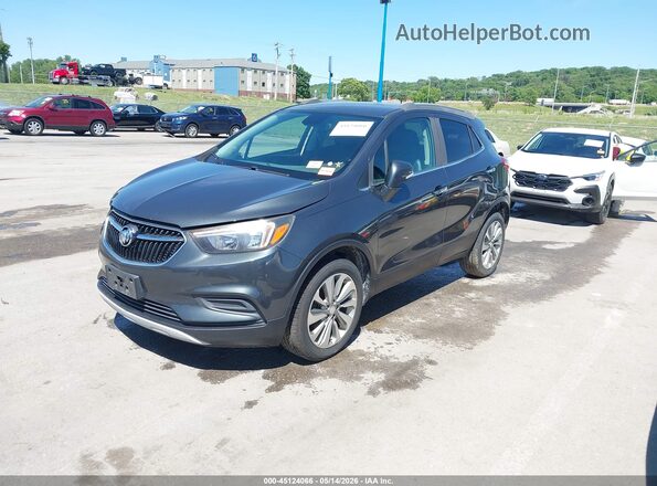 KL4CJESB2HB092499 2017 BUICK ENCORE Gray Առջևի ձախ երեք քառորդ տեսարան
