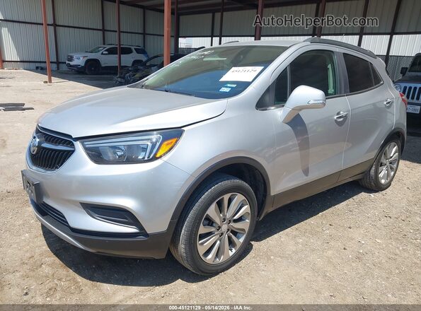 KL4CJESB7JB514675 2018 BUICK ENCORE Silver Առջևի ձախ երեք քառորդ տեսարան