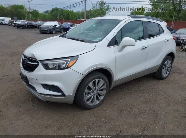 KL4CJESB7LB047535 2020 BUICK ENCORE White Առջևի ձախ երեք քառորդ տեսարան