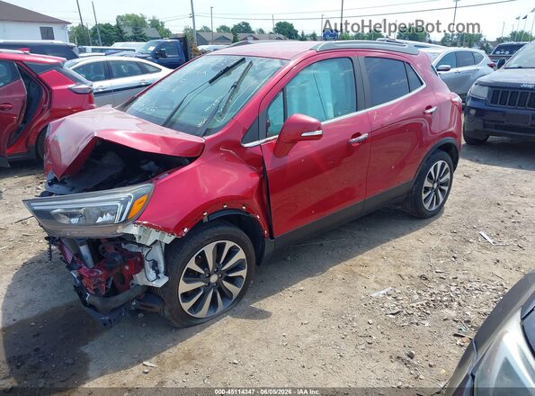 KL4CJFSBXHB041354 2017 BUICK ENCORE Red Առջևի ձախ երեք քառորդ տեսարան