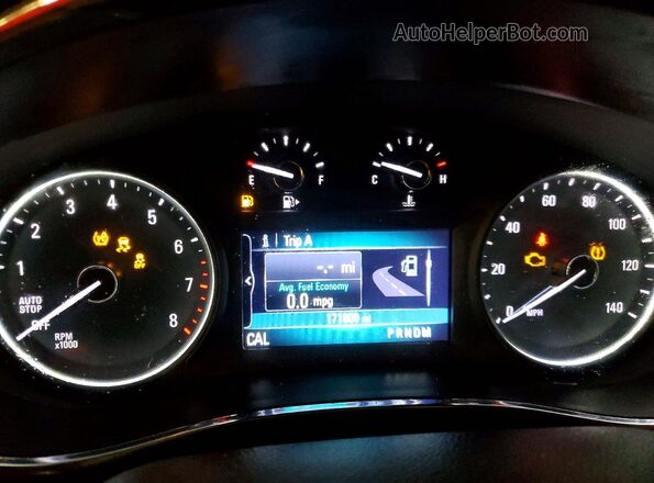 KL4CJGSM2KB892451 2019 BUICK ENCORE Черный Вид щитка приборов