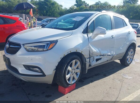 KL4CJHSB0JB535417 2018 BUICK ENCORE White Առջևի ձախ երեք քառորդ տեսարան
