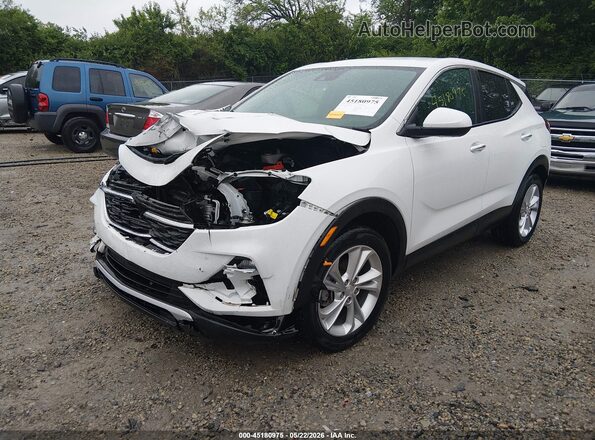 KL4MMBS21PB030729 2023 BUICK ENCORE White Առջևի ձախ երեք քառորդ տեսարան