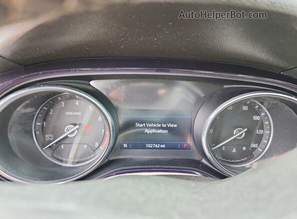 KL4MMBS29LB083107 2020 BUICK ENCORE White ხელსაწყოთა პანელის ხედი