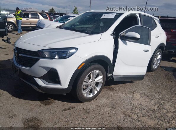 KL4MMCSL7MB176224 2021 BUICK ENCORE White წინა მარცხენა ხედი სამი მეოთხედიდან