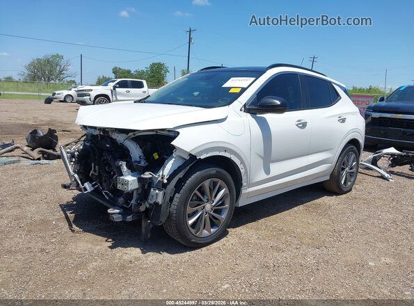 KL4MMDSL1MB178945 2021 BUICK ENCORE White წინა მარცხენა ხედი სამი მეოთხედიდან