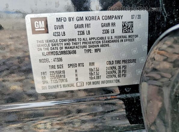 KL4MMDSL5MB036498 2021 BUICK ENCORE Black 