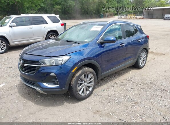 KL4MMDSL7NB023575 2022 BUICK ENCORE Blue წინა მარცხენა ხედი სამი მეოთხედიდან