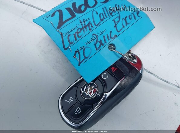KL4MMGSL5LB093185 2020 BUICK ENCORE White Dashboard view
