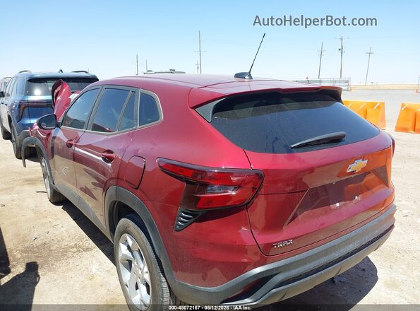 KL77LFE24RC165318 2024 CHEVROLET TRAX Maroon Задня ліва чверть