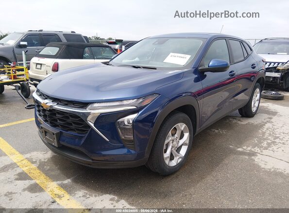 KL77LFE25RC132893 2024 CHEVROLET TRAX Blue Առջևի ձախ երեք քառորդ տեսարան