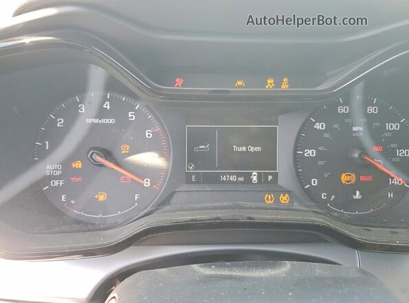 KL77LFEP6SC187869 2025 CHEVROLET TRAX White Вид щитка приладів