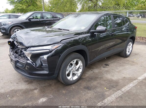 KL77LFEP8SC000633 2025 CHEVROLET TRAX Black წინა მარცხენა ხედი სამი მეოთხედიდან