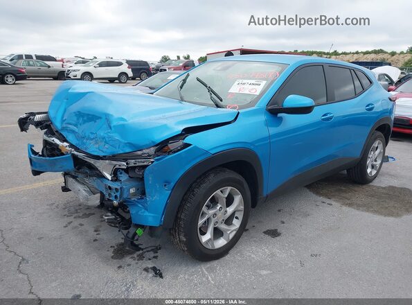 KL77LFEP8TC013447 2026 CHEVROLET TRAX Blue წინა მარცხენა ხედი სამი მეოთხედიდან