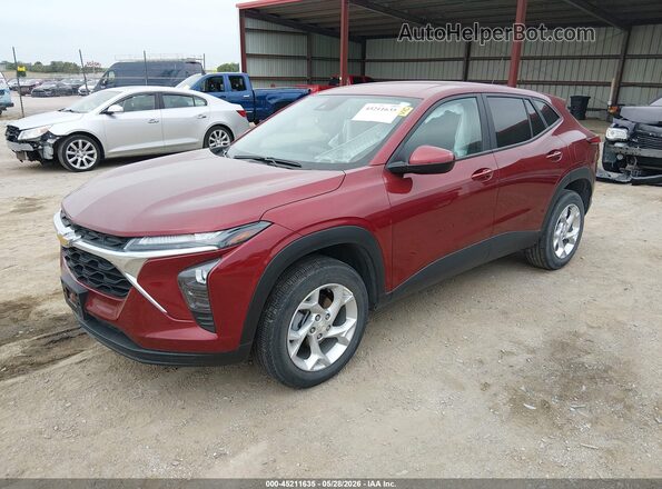 KL77LFEPXSC155409 2025 CHEVROLET TRAX Red Przód lewy