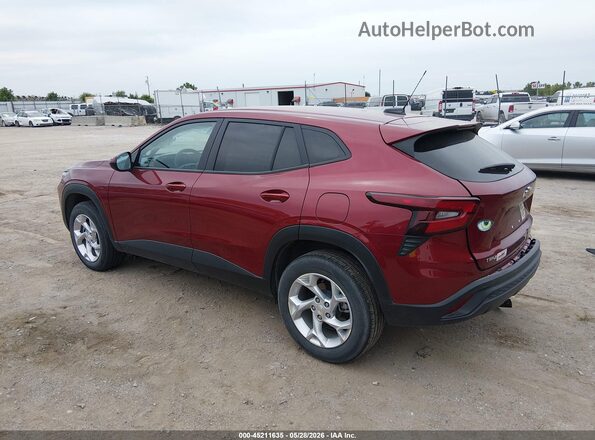 KL77LFEPXSC155409 2025 CHEVROLET TRAX Red Tył lewy