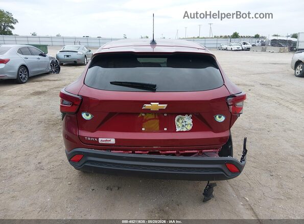 KL77LFEPXSC155409 2025 CHEVROLET TRAX Red 