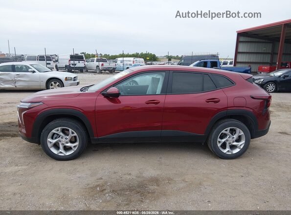 KL77LFEPXSC155409 2025 CHEVROLET TRAX Red Widok wnętrza 360 stopni