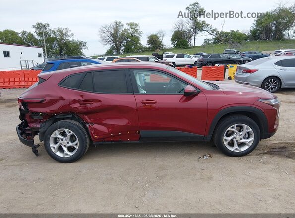KL77LFEPXSC155409 2025 CHEVROLET TRAX Red Widok wnętrza z tyłu