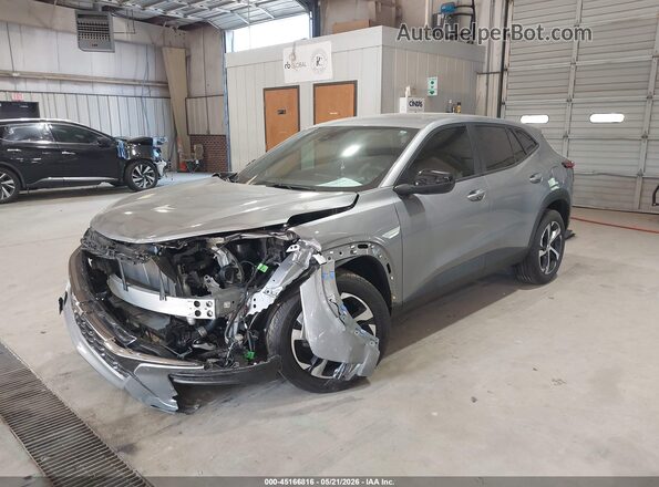 KL77LGE21RC205702 2024 CHEVROLET TRAX Gray Передня ліва чверть