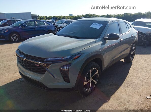 KL77LGE22RC157790 2024 CHEVROLET TRAX Green Առջևի ձախ երեք քառորդ տեսարան