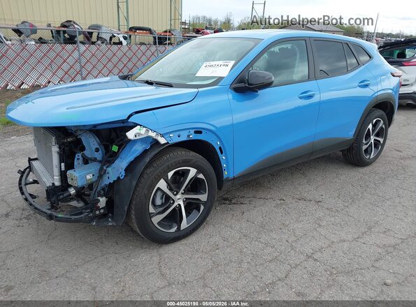 KL77LGE24RC044259 2024 CHEVROLET TRAX Blue Առջևի ձախ երեք քառորդ տեսարան
