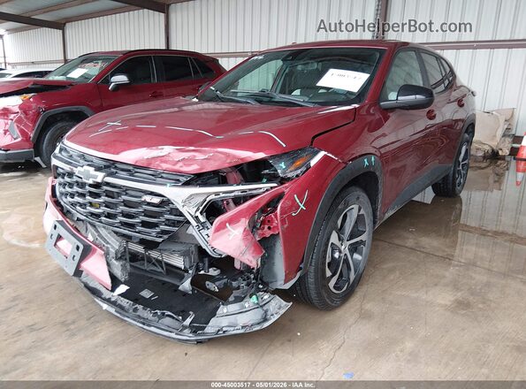 KL77LGE28RC002757 2024 CHEVROLET TRAX Burgundy Przód lewy