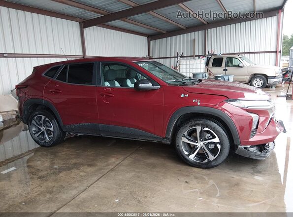 KL77LGE28RC002757 2024 CHEVROLET TRAX Burgundy Widok wnętrza 360 stopni