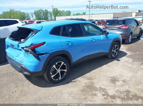 KL77LGE29RC123376 2024 CHEVROLET TRAX Light Blue Rear right