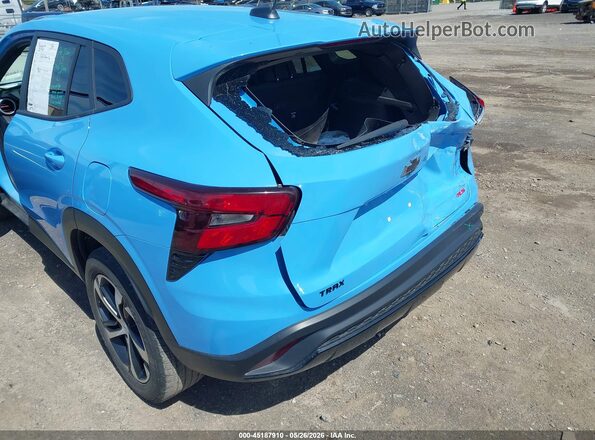 KL77LGE29RC123376 2024 CHEVROLET TRAX Light Blue Front view