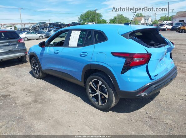 KL77LGE29RC123376 2024 CHEVROLET TRAX Light Blue Rear left