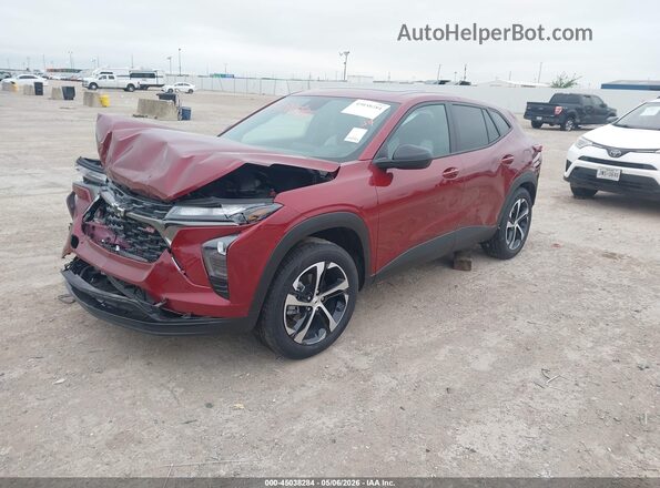 KL77LGEP8SC141367 2025 CHEVROLET TRAX Red Передня ліва чверть