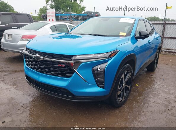 KL77LGEPXSC208986 2025 CHEVROLET TRAX Blue Առջևի ձախ երեք քառորդ տեսարան