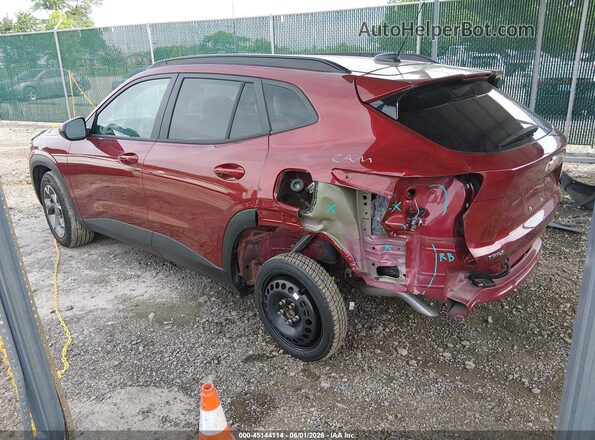 KL77LHE24RC140396 2024 CHEVROLET TRAX Maroon Հետևի ձախ