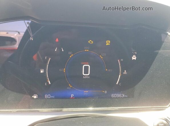 KL77LHE28RC010301 2024 CHEVROLET TRAX Blue Вид щитка приладів