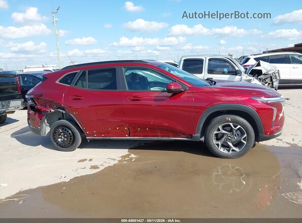 KL77LHEP0SC004140 2025 CHEVROLET TRAX Red Սարքավորումների վահանակի տեսք