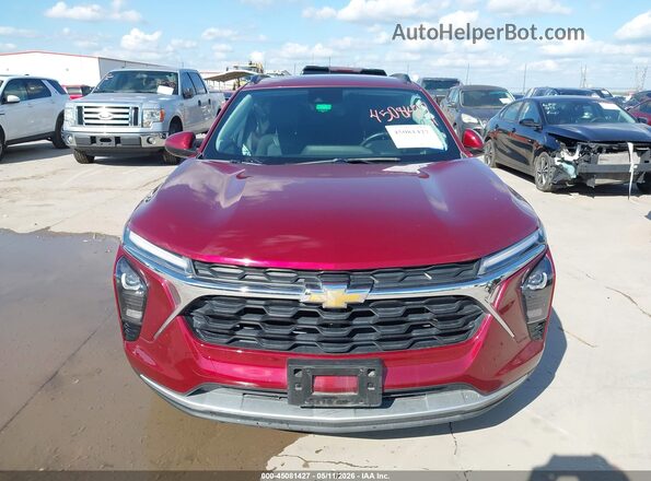 KL77LHEP0SC004140 2025 CHEVROLET TRAX Red Առջևի վահանակի տեսք