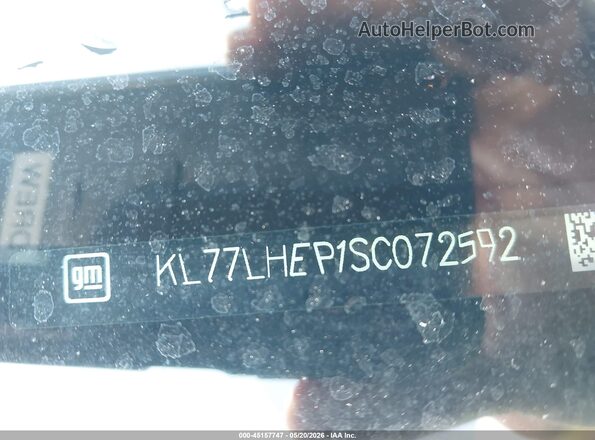 KL77LHEP1SC072592 2025 CHEVROLET TRAX Black 