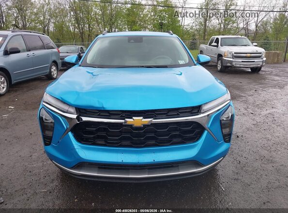 KL77LHEP3SC263236 2025 CHEVROLET TRAX Light Blue Вид щитка приборов