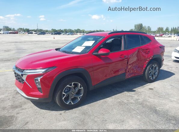 KL77LHEP3TC009219 2026 CHEVROLET TRAX Red წინა მარცხენა ხედი სამი მეოთხედიდან