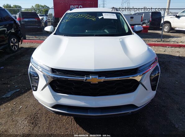 KL77LHEP5SC065709 2025 CHEVROLET TRAX White Instrument cluster view
