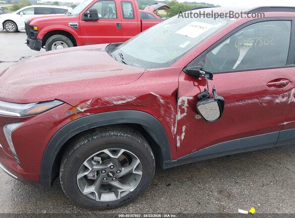 KL77LHEP8SC059225 2025 CHEVROLET TRAX Red Vista frontal