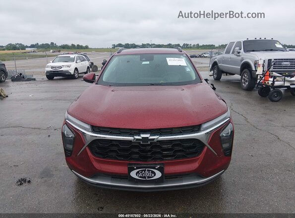 KL77LHEP8SC059225 2025 CHEVROLET TRAX Red Vista interior trasera
