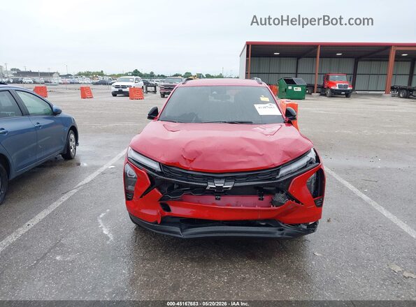 KL77LHEPXTC103646 2026 CHEVROLET TRAX Red Instrument cluster view