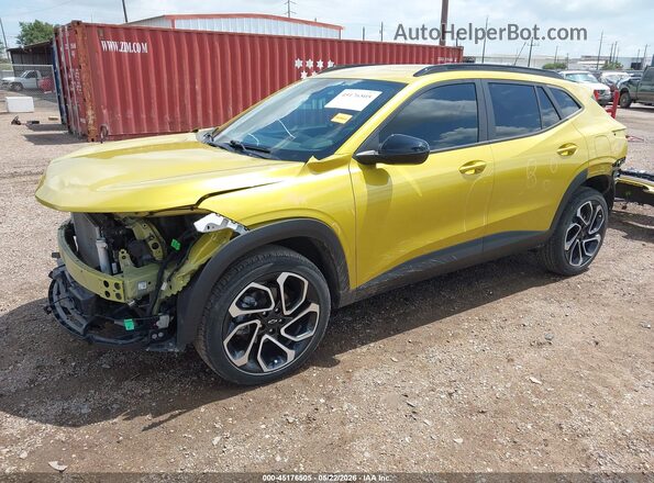 KL77LJE21RC026282 2024 CHEVROLET TRAX Желтый Передняя левая четверть
