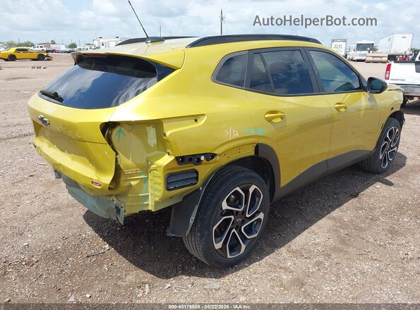 KL77LJE21RC026282 2024 CHEVROLET TRAX Желтый Задняя правая четверть