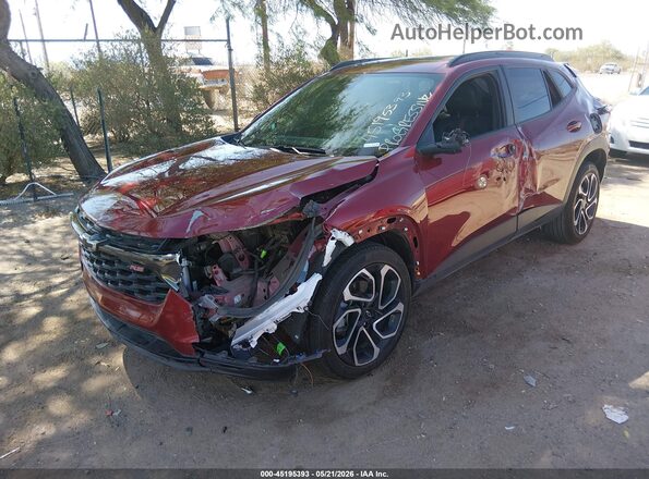 KL77LJE28RC186496 2024 CHEVROLET TRAX Maroon Vista tres cuartos delantera izquierda