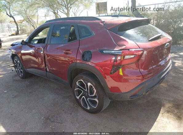 KL77LJE28RC186496 2024 CHEVROLET TRAX Maroon Trasero izquierdo