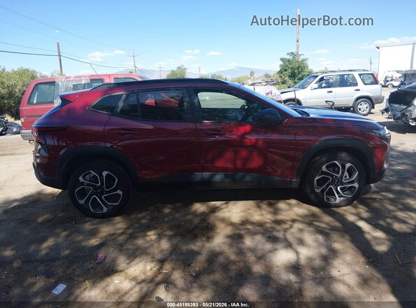 KL77LJE28RC186496 2024 CHEVROLET TRAX Maroon Vista del cuadro de instrumentos