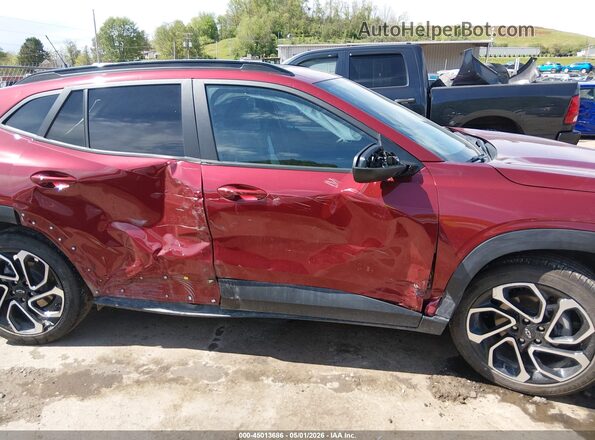 KL77LJEP7SC067100 2025 CHEVROLET TRAX Темно-бордовый Вид задней части салона